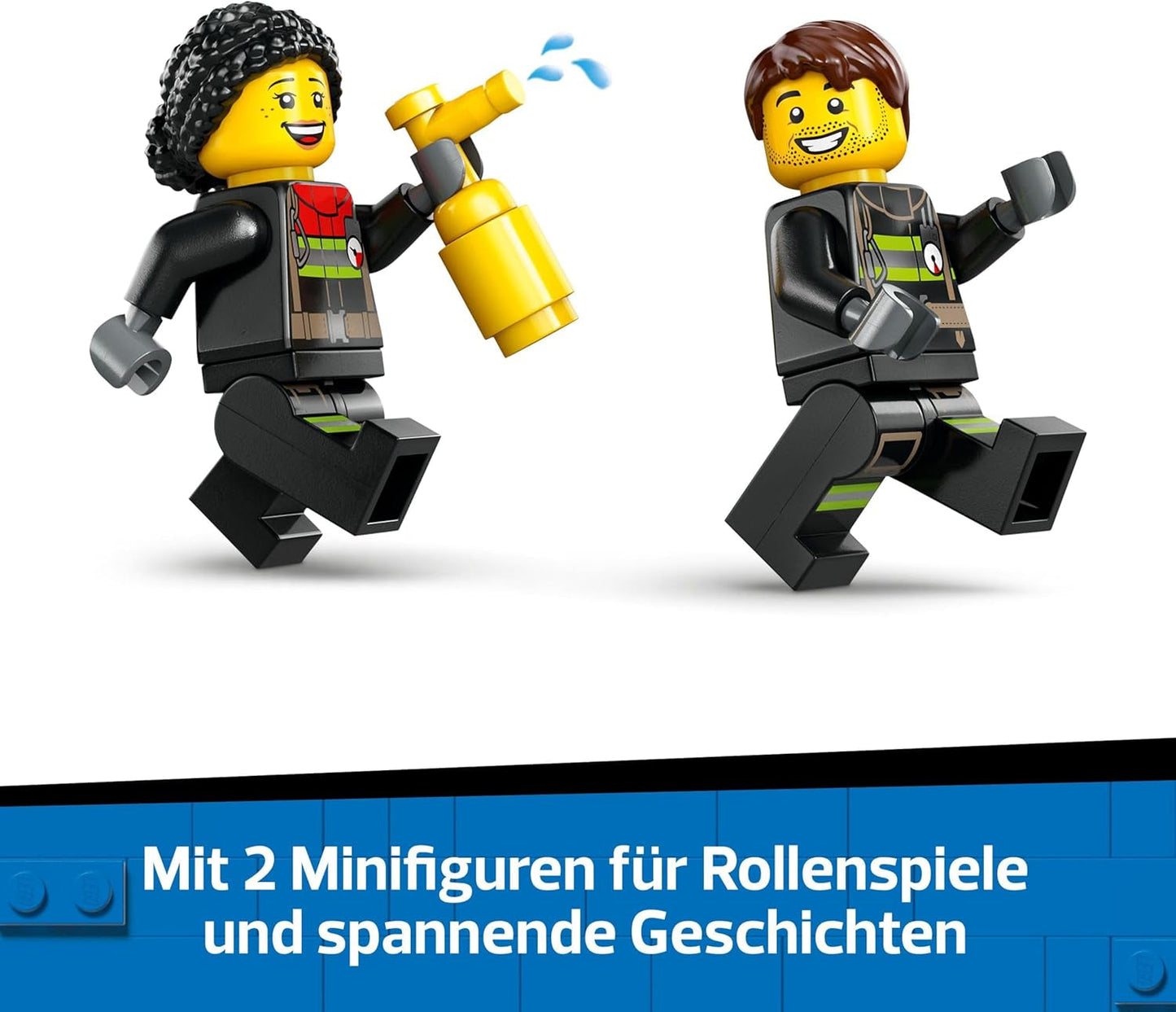 LEGO City Brandstigevogn - Legetøjsbrandbil med 2 brandmandsminifigurer til drenge og piger fra 4 år - pædagogisk legetøj - gave til førskolebørn 60463 Byggesæt Besuche den LEGO-Store