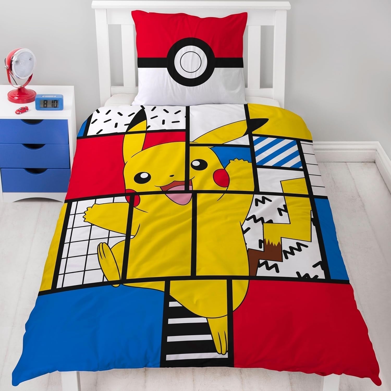 Sengetøj til teenagere og børn, Pikachu, 100% bomuld Sengetøj - børn Naty Shop
