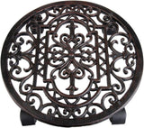 Plantestativ, blomsterstativ i antik stil, rundt, diameter ca. 29 cm