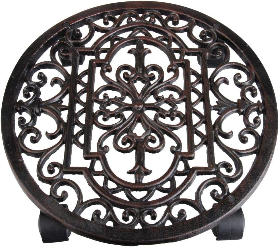 Plantestativ, blomsterstativ i antik stil, rundt, diameter ca. 29 cm
