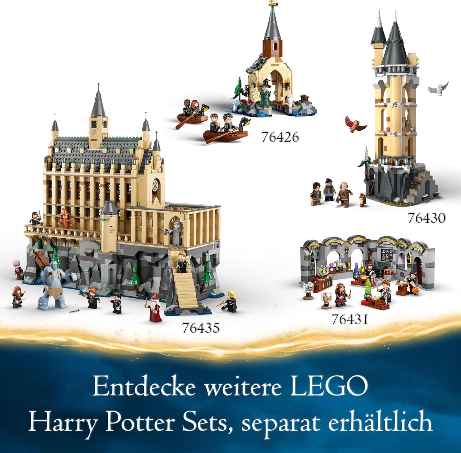 LEGO Harry Potter Ollivanders & Madam Malkins dragter, Lands Of Diagon Alley, Legesæt til børn, Troldmandslegetøj, Fantasy gaver til piger, drenge og fans fra 8 år 76439 Byggesæt Besuche den LEGO-Store
