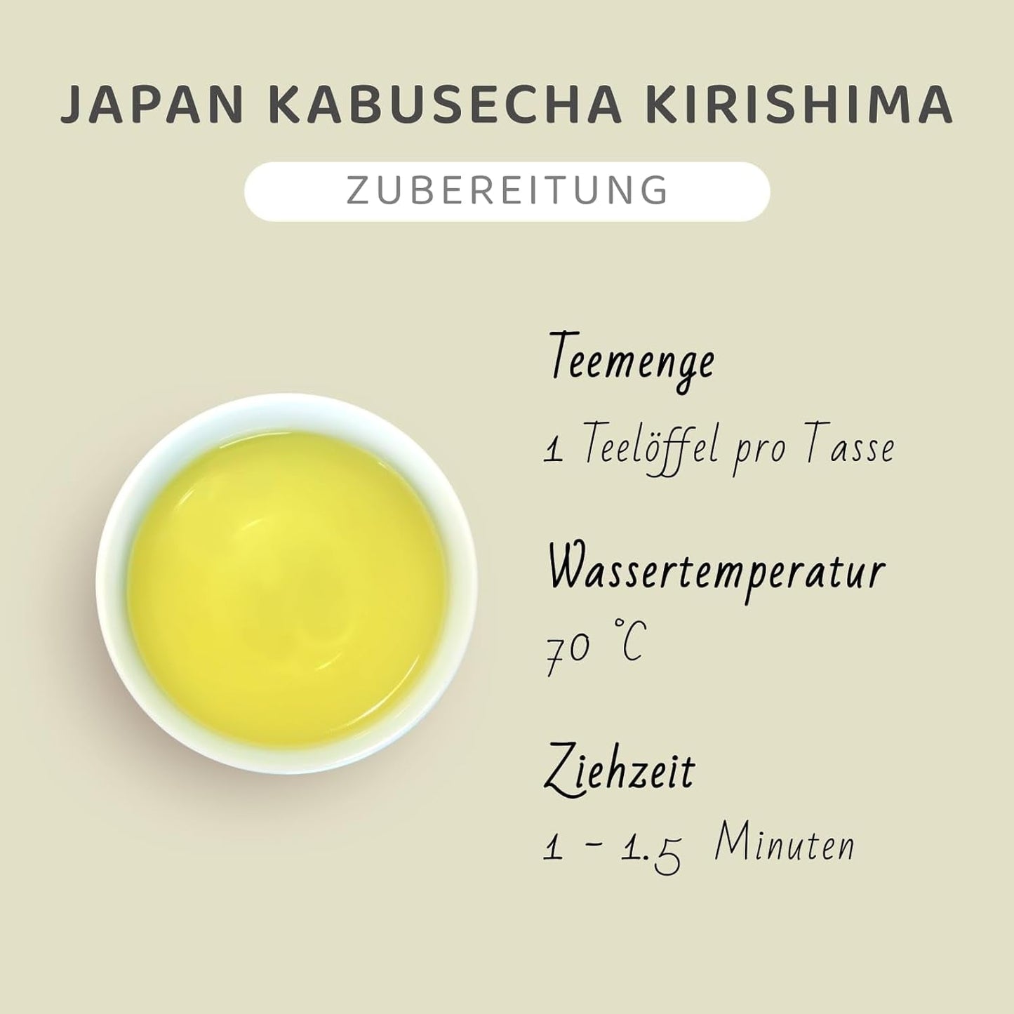 Japansk Kabusecha Kirishima grøn te, japansk Kabuse Sencha, Premium løs grøn te, ingen tilføjede smagsstoffer | Wondertea japansk grøn te Kabusecha (50 g)