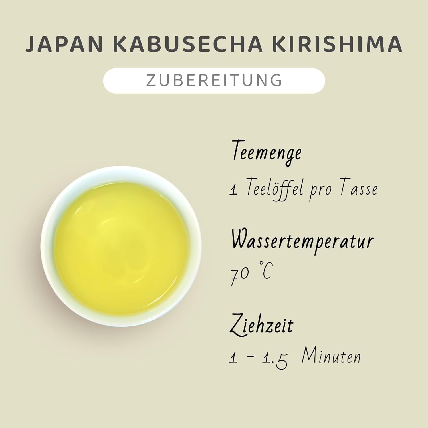 Japansk Kabusecha Kirishima grøn te, japansk Kabuse Sencha, Premium løs grøn te, ingen tilføjede smagsstoffer | Wondertea japansk grøn te Kabusecha (50 g)