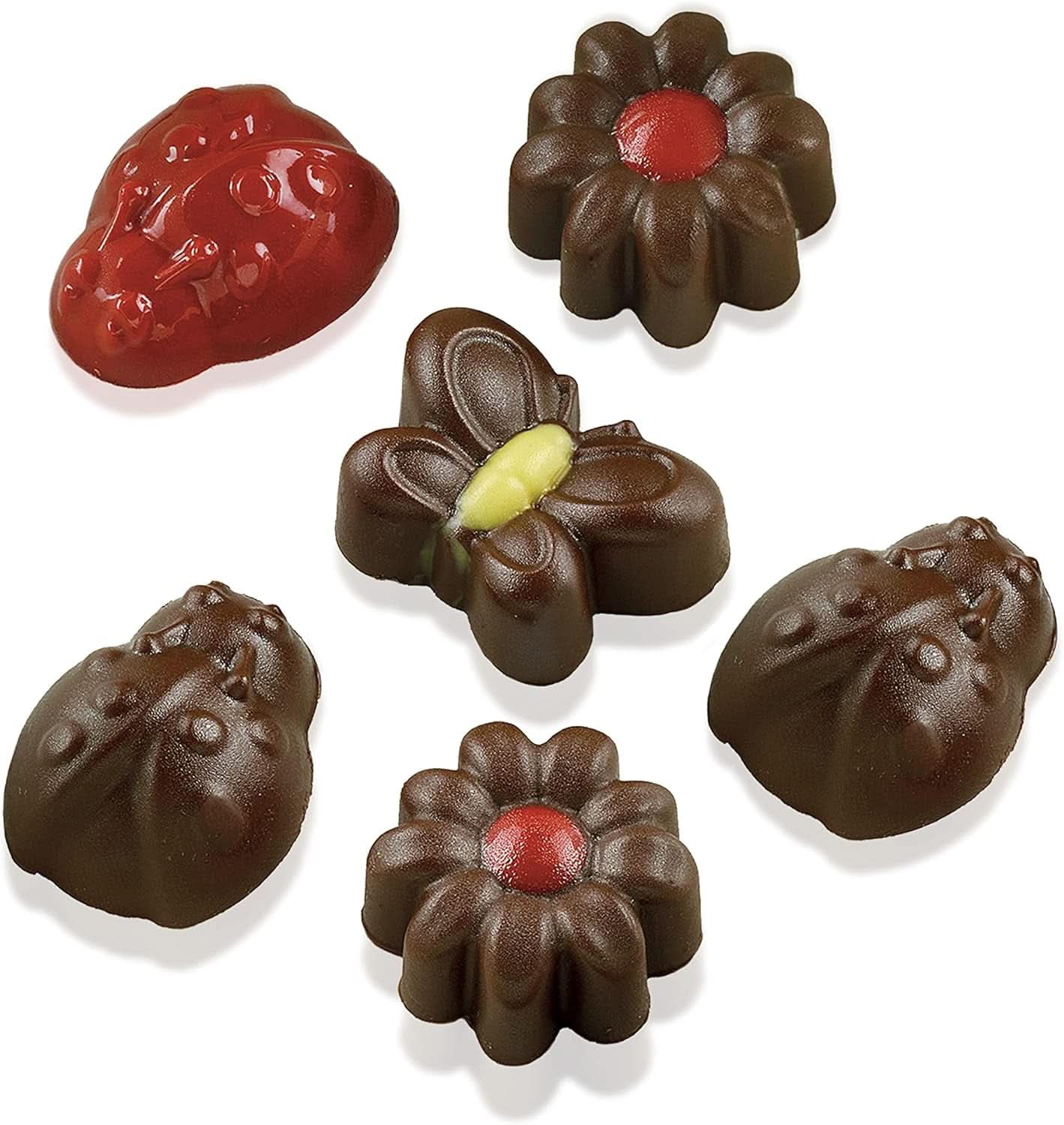 Silikomart 199199, form til chokolade, Forårsmodel, 15 praliner, Brown Kitchen Naty Shop
