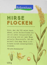 Hirse-Flocken Bio, 6Er Pack (6 X 400 G) Korn Naty Shop Standardtitel