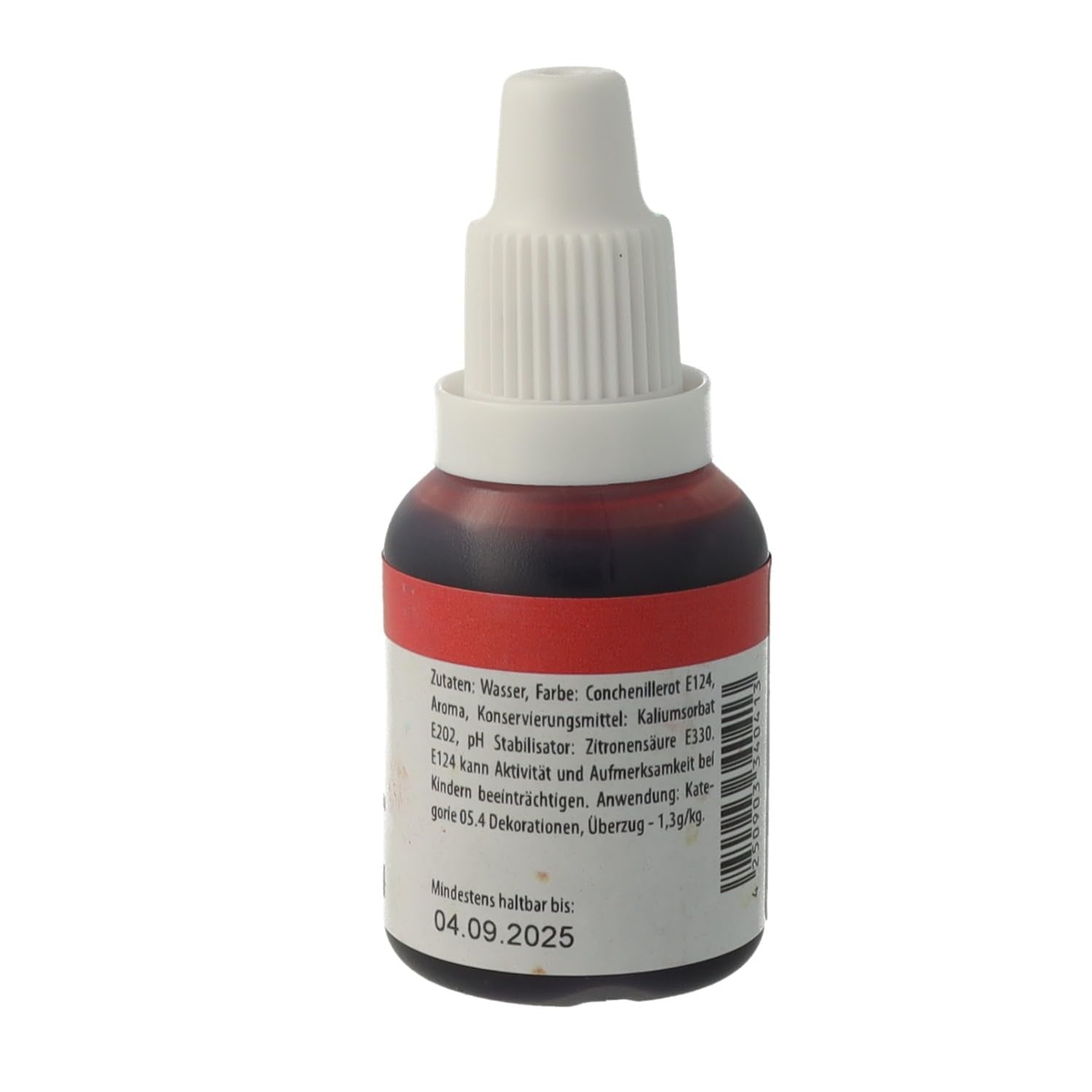 Bakeryteam airbrush madfarve rød 20ml