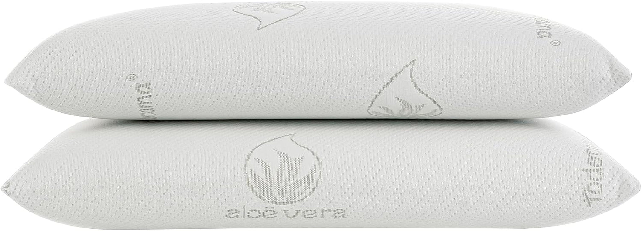 Todocama - Memory pude, aloe vera, 2 stk, 70 cm, hvide Naty Shop standard puder