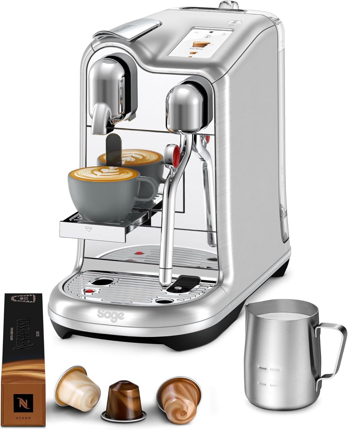Sage Nespresso Creatista Pro espressomaskine, rustfrit stål, børstet rustfrit stål
