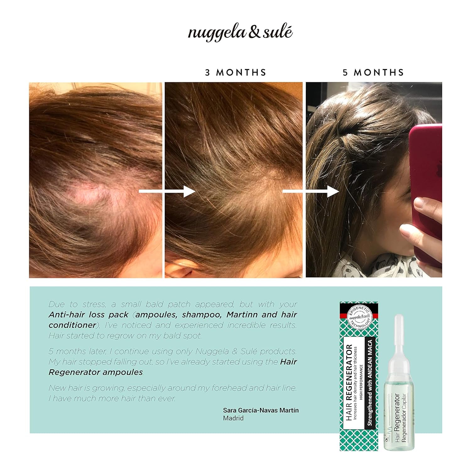 Nuggela & Sulé Hair conditioner ampuller, øger hårets tæthed og styrke Nuggela hårpleje