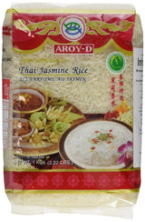 Aroy-D duftende ris, langkornet ris 100%, 1 pakke (1 x 5 kg)
