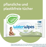 Waterwipes Plastikfreie, Texturierte Reinigungstücher Für Kleinkinder & Babies, 240 Stück (4 Packungen), 99,9 % Wasserbasierte Reinigungstücher, Unperfümiert Für Empfindliche Haut Naty Shop