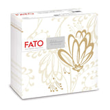 Fato - Tørre papirservietter, airlaid, tekstileffekt, pakke med 50 servietter, 40X40 foldet i 4 format, Tropicana Decor