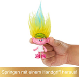 Mattel DREAMWORKS TROLLS United We Stand - Behårede overraskelser Viva Dukke med lyst gult plyshår og 3 overraskelsestilbehør, til børn fra 3 år og opefter, HNF11