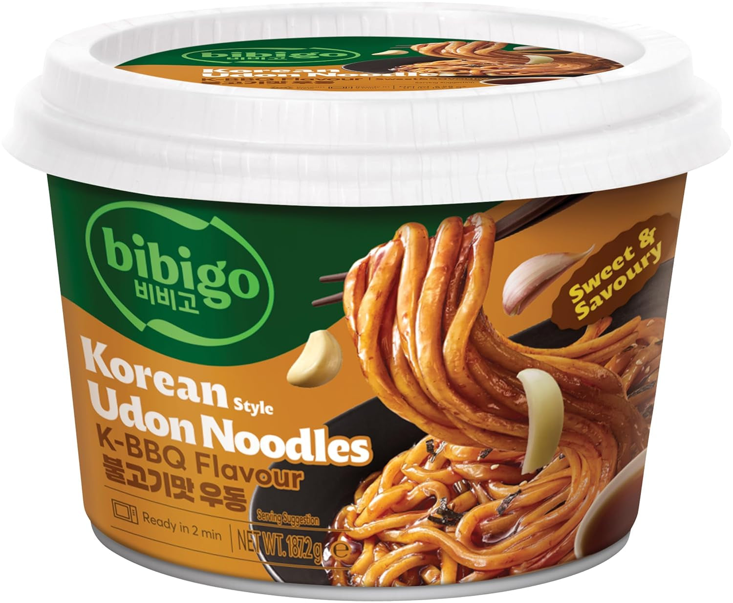 BIBIGO - Grillede koreanske udonnudler - (1 x 187,2 g)