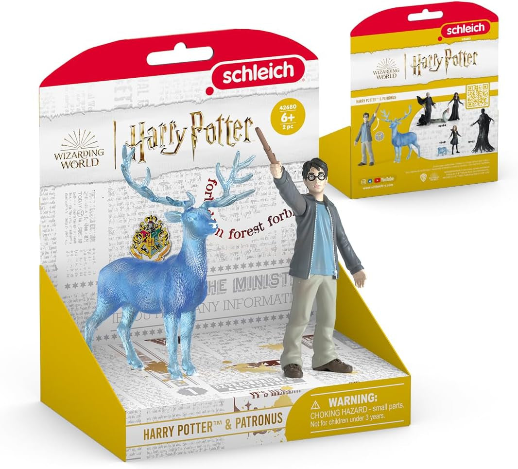 Schleich 42680 Harry Potter & Patronus, fra 6 år, HARRY POTTER - legefigur, 16 X 11 X 18 cm Actionfigurer Naty Shop
