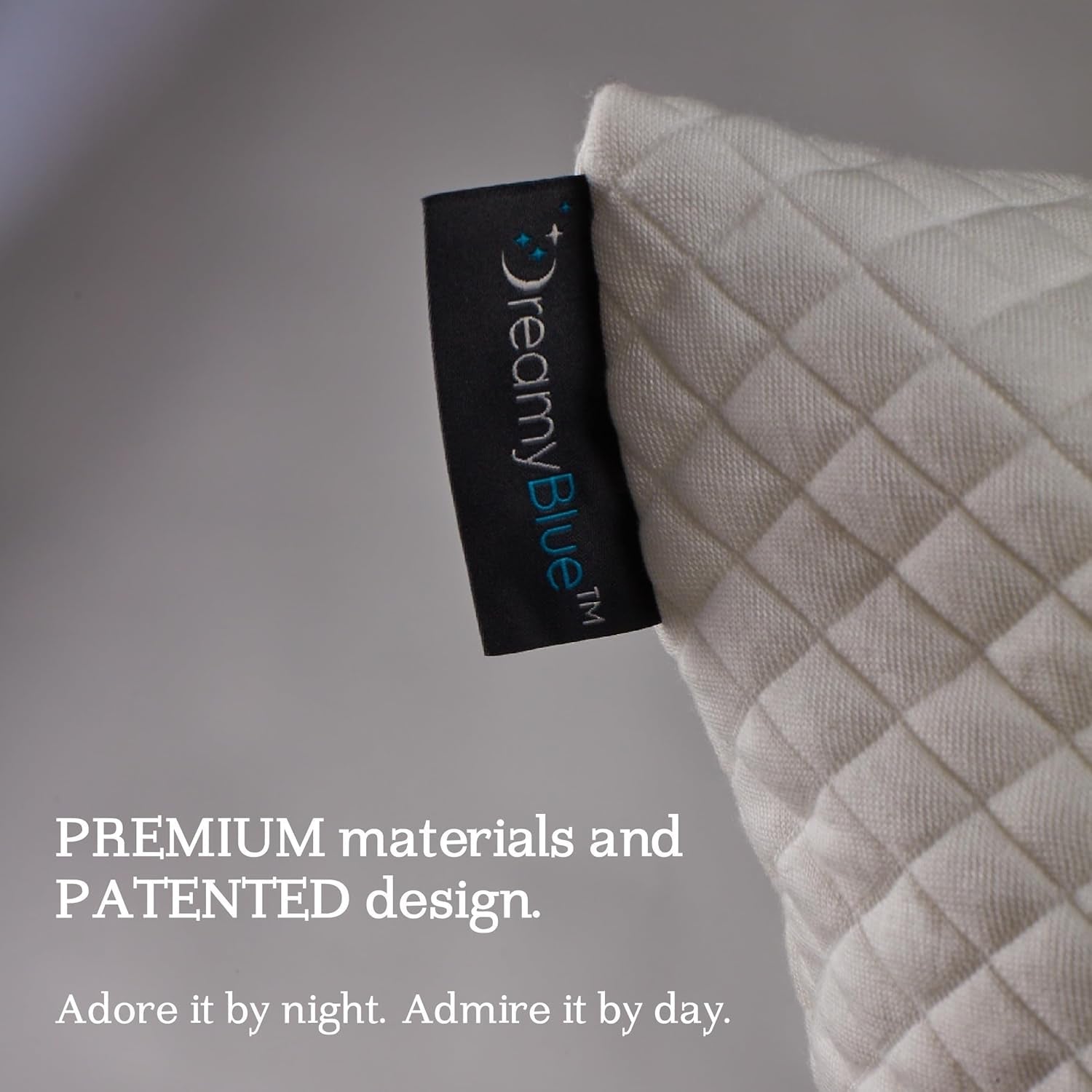 Dreamyblue Premium sovepude - strimlet memoryskum fyld [Justerbar loft] Vaskbart bambusvundet viskosebetræk - Til glidende sider, ryg og mave - Naty Shop standardpuder