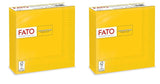 , Papirservietter til engangsbrug, ideelle til afslappede frokoster og buffeter, pakke med 50 servietter, størrelse 33X33, 4-fold, 2-lags, gult, 100 % rent cellulosepapir, Fsc-certificeret