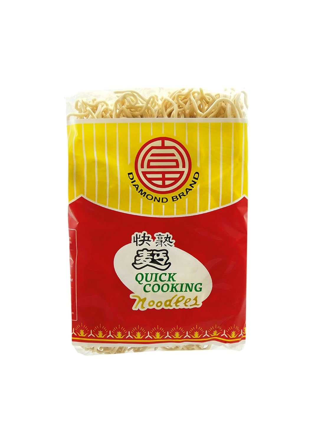DIAMOND instant ægfri nudler, instant hvedemel wok nudler og tilbehør - 4 x 500 g