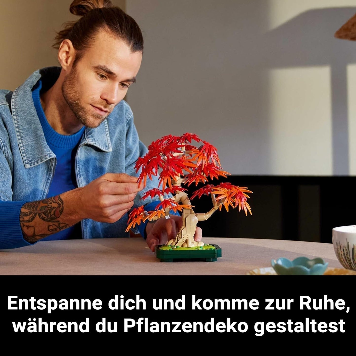 LEGO Botanicals japansk rød ahorn - Bonsai træ - Kunstigt plantesæt med røde og orange blade, plus skål - Indretning til hjemmet - Gaveidé til voksne - 10348 Byggesæt Besuche den LEGO-Store