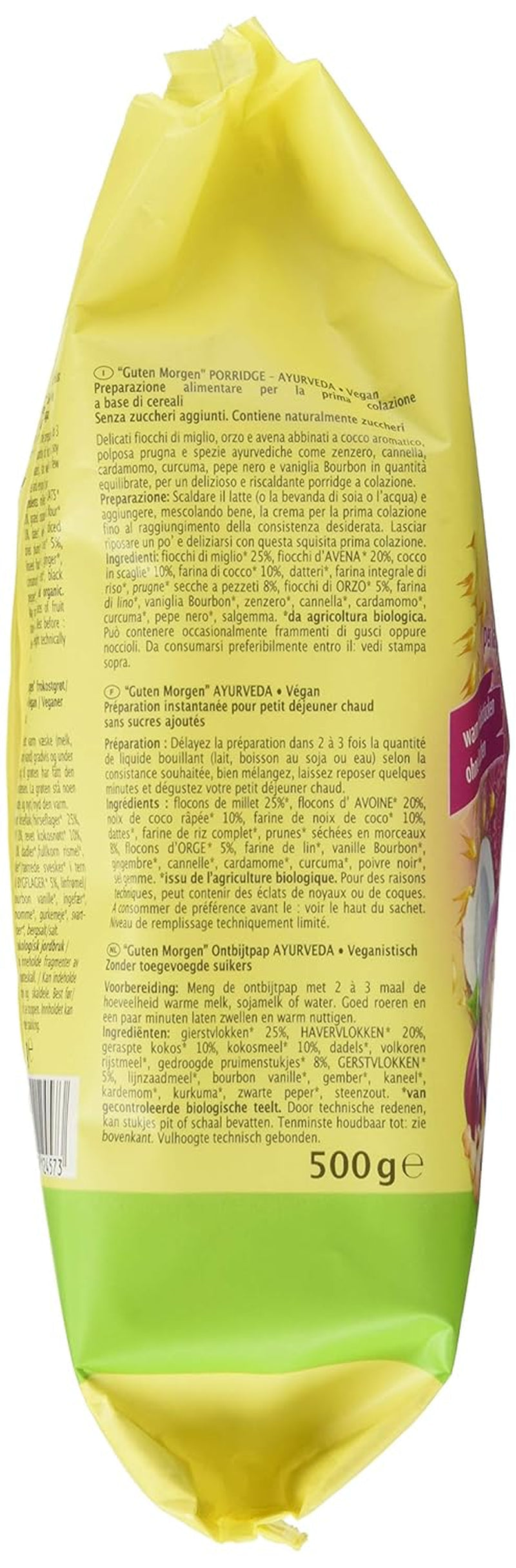 Ayurvedisk havregryn til morgenmad, 500 g