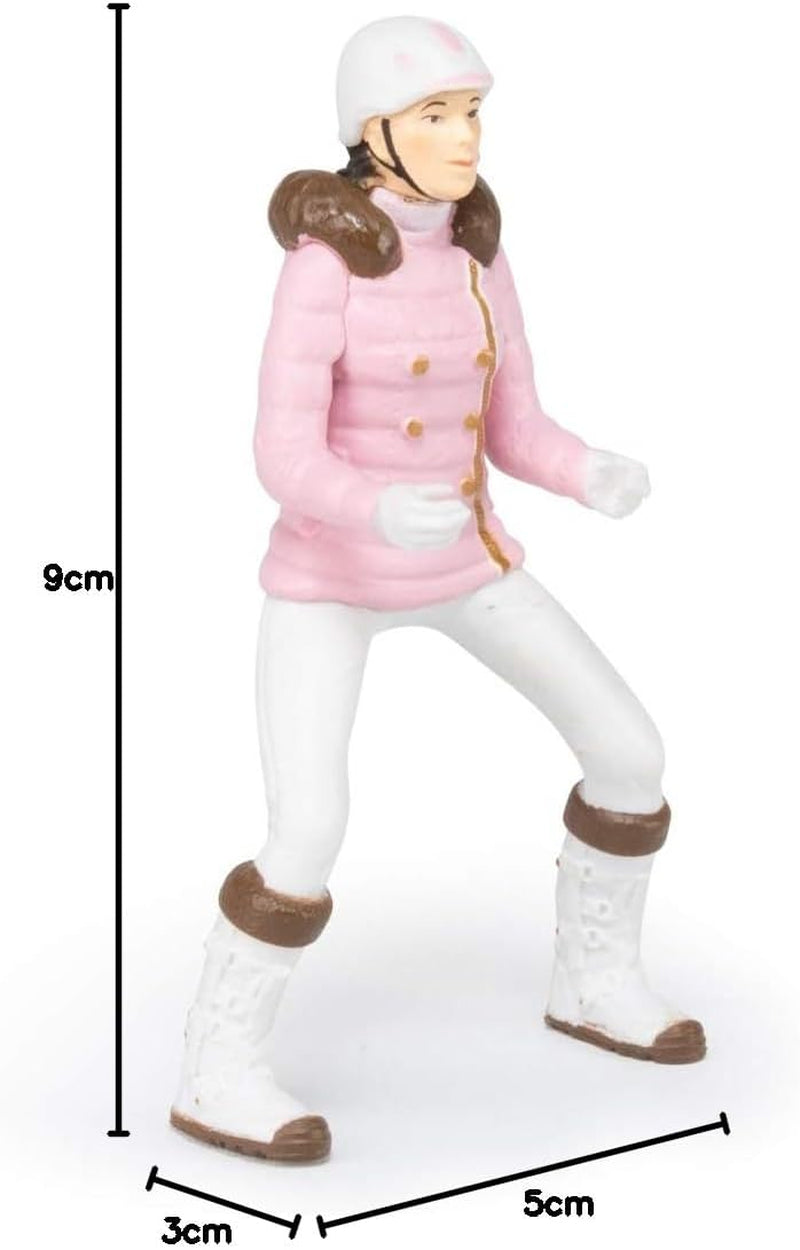 PAPO - Hestefigur - Rider Fashion Winter, passion for ridning, legetøj til børn fra 3 år. Naty Shop actionfigurer