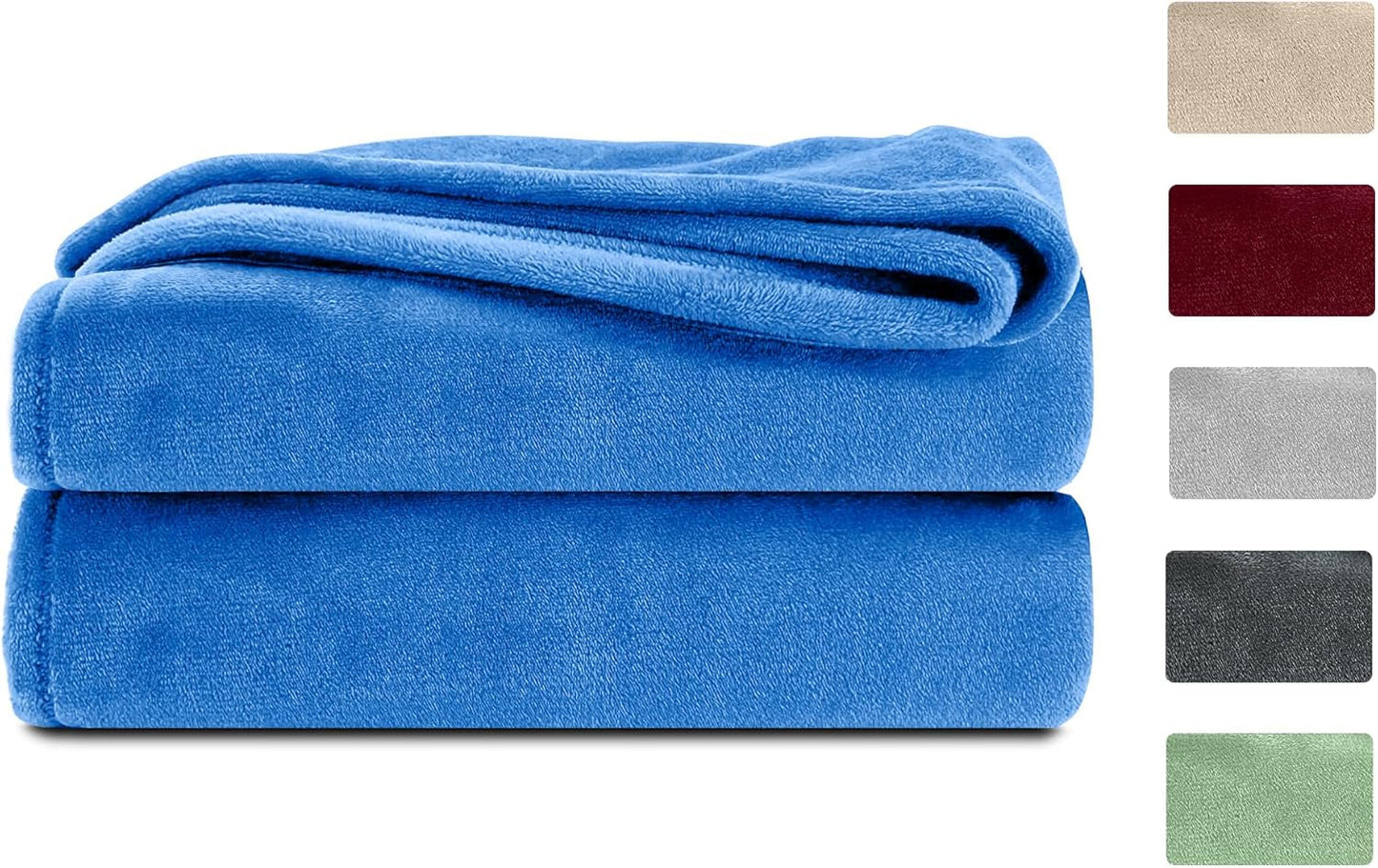 Komfortec fluffy tæppe, behageligt tæppe, fleece tæppe, Oeko-Tex certificeret, super blødt, 150X200 Cm, 260 G/M², beige Senge og tæpper Besuche den Komfortec-Store Blå 150 X 200 Cm