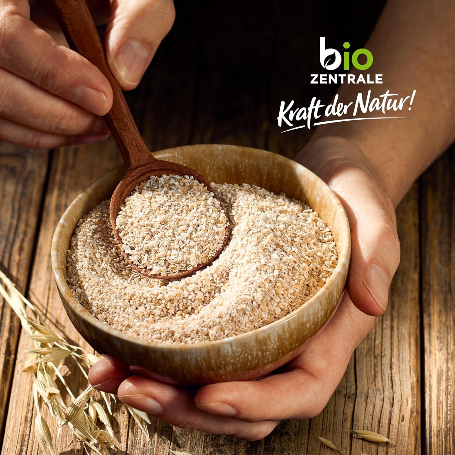 Biocentral økologisk havreklid 1 kg | Fordelagtig pakke | Fiberrig proteinkilde | Naturally vegan | Fra EU's landbrug | Lavt sukkerindhold