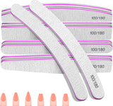 100/180 neglefilsæt, gel neglefiler, neglefil sæt, neglefil, gel neglefil, til gel negle, manicure pedicure, kæledyr (5 stykker, 5 stilarter)