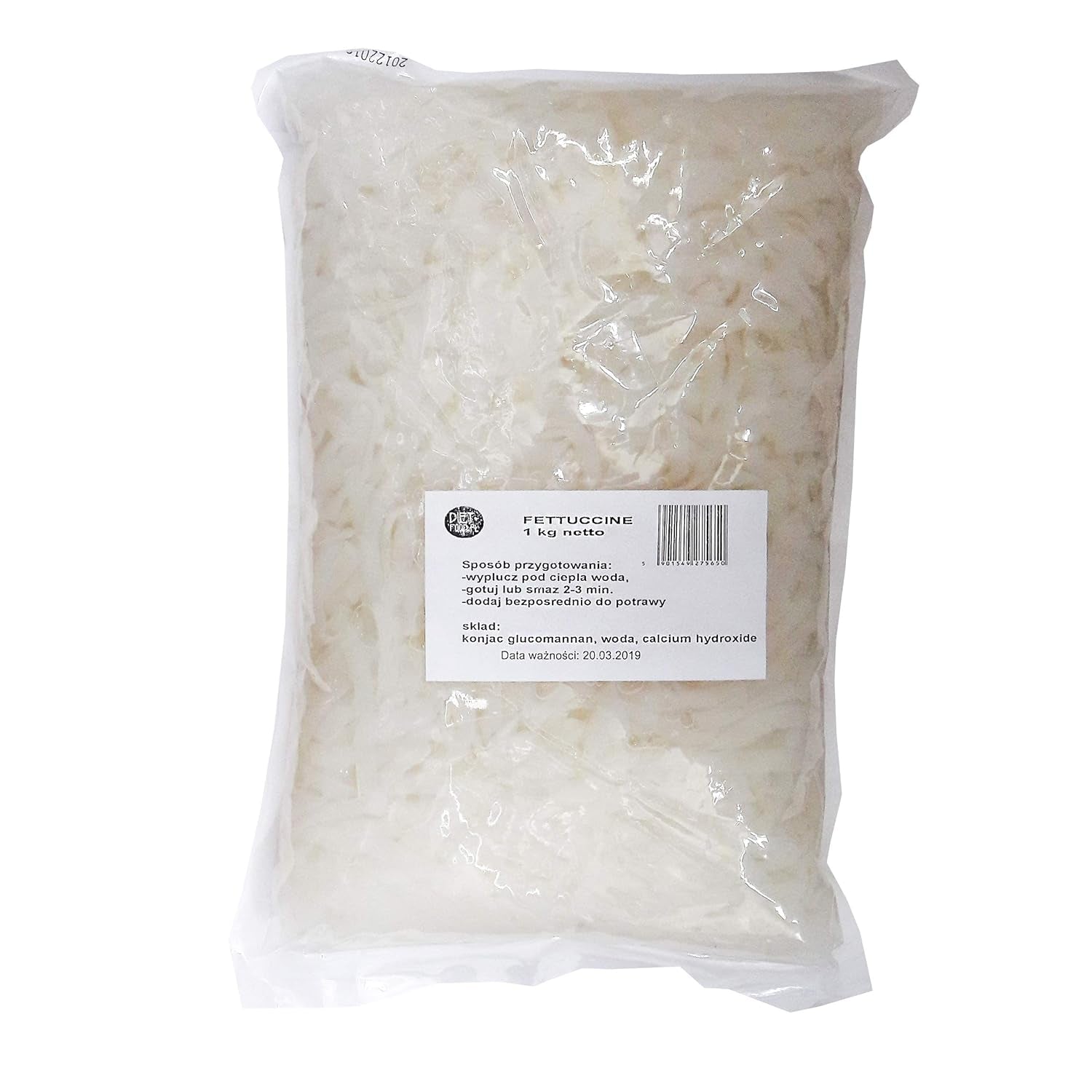 Kostfettuccine 1000g 1kg Sukkerfri og glutenfri Konjac
