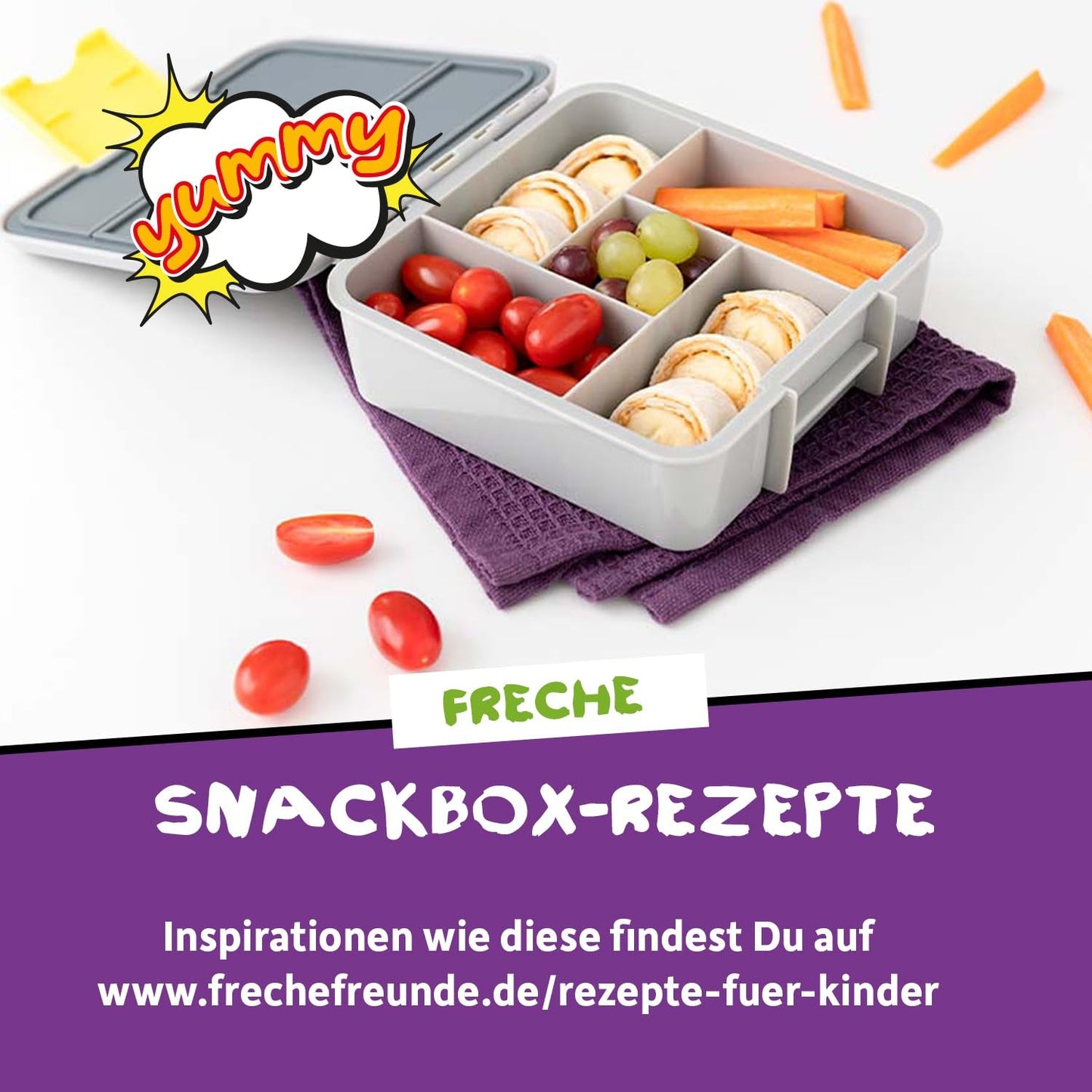 FRECHE FREUNDE KIDS, Bobs & DIKKAs Crunchy Banana Cacao Müsli, Crunchy Chokolade Müsli til børn, Lavt sukkerindhold, ingen tilsætningsstoffer, 100 % vegansk, 6 stykker (6 x 280 g)