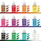Madfarve 12 farver x 10 ml - Flydende madfarve til bagning af kager, småkager, makroner - Højkoncentreret madfarve til kagedekoration, Væske til farvning af drikkevarer, gør-det-selv-sæber