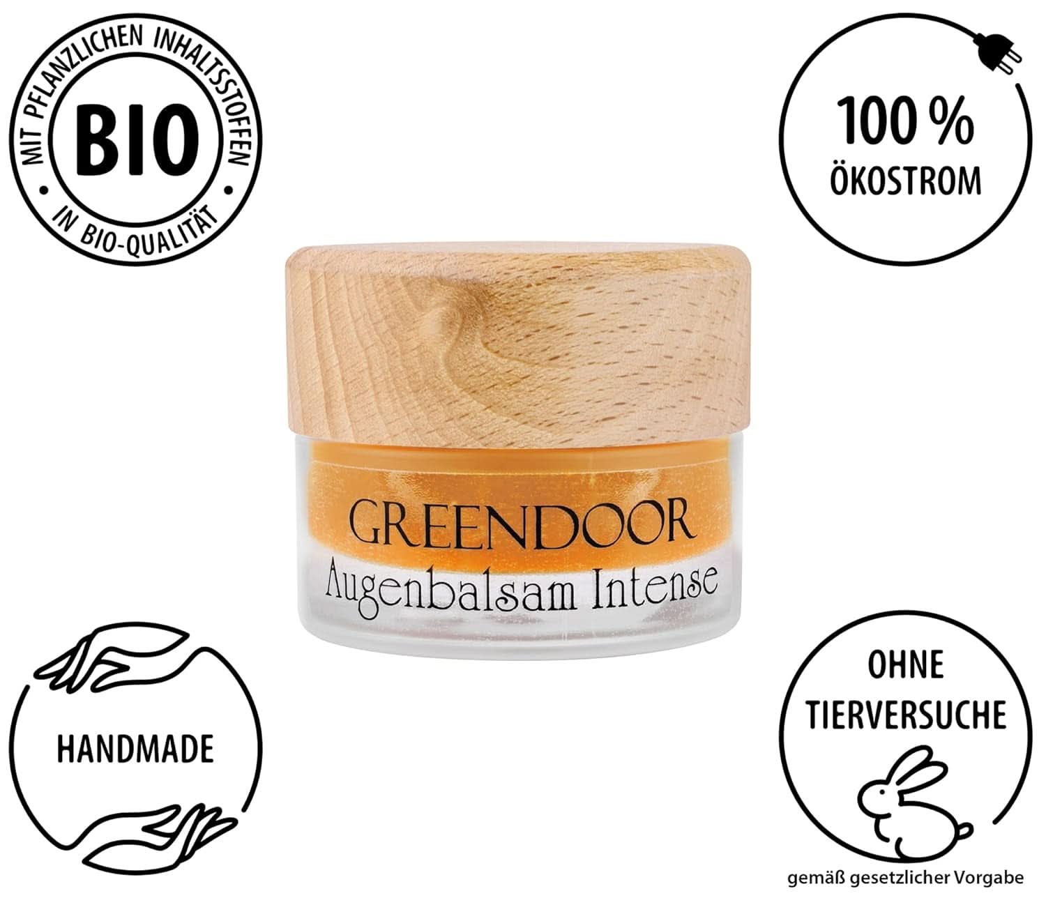 GREENDOOR Eye Balm Intense 15ml Kosmetik og skønhed Naty Shop