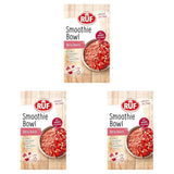 RUF Smoothie Bowl Bær Bunch Havre morgenmadssnack med bær og chiafrø, hurtig og nem at tilberede, vegansk, 1 pose x 50 g (pakke med 3)