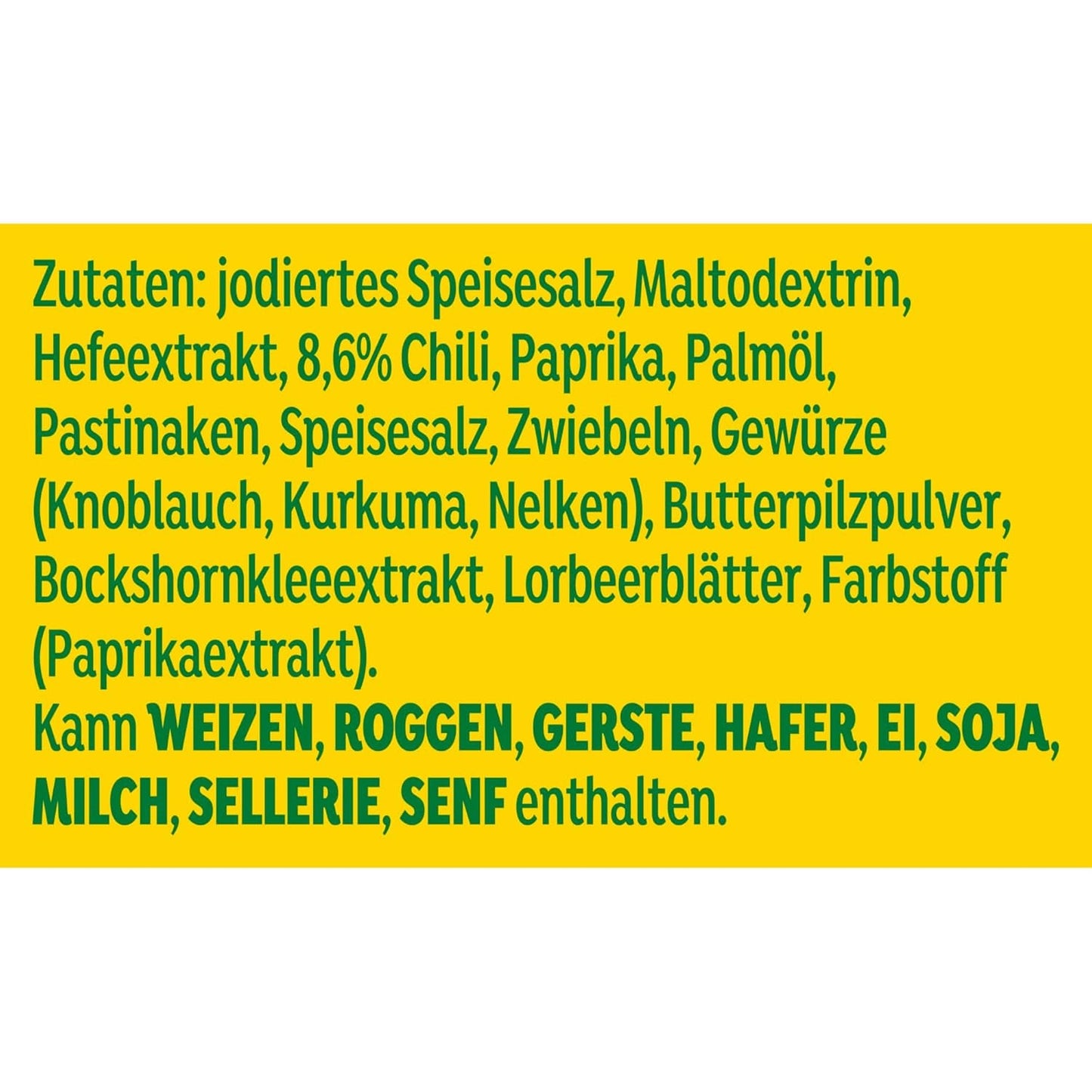 Knorr Würzmischung Chili Smag til hurtige retter til at krydre og krydre kartofler, pasta, grøntsager med mere 90 g