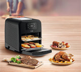 Tefal Easy Fry Ovn & Grill 9-I-1 Hot Air Fryer, 11 L Til 6 portioner, 7 tilbehør, 8 programmer, opskrifter online Hvidevarer Naty Shop