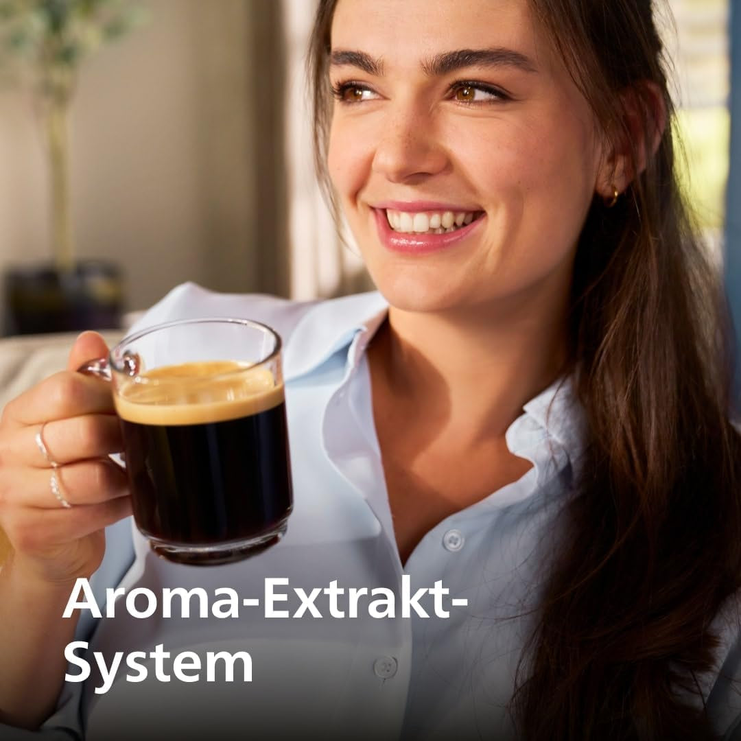 PHILIPS automatisk espressomaskine 2200-serien - 2 kaffespecialiteter, touch-display, klassisk mælkeskummer, keramisk kværn, matsort (EP2220/10)