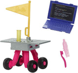 Barbie 65-års jubilæumsdukke og 10 tilbehør, brunette dukke-astronautsæt, rover på hjul, rumhjelm med tilpasset visir og mere, HRG45 Naty Shop-dukker