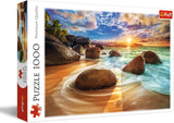 Trefl TR10461 Samudra Beach, Indien 1000 brikker premium kvalitet Voksne og børn 12+ puslespil, farverigt puslespil Naty Shop Standardtitel