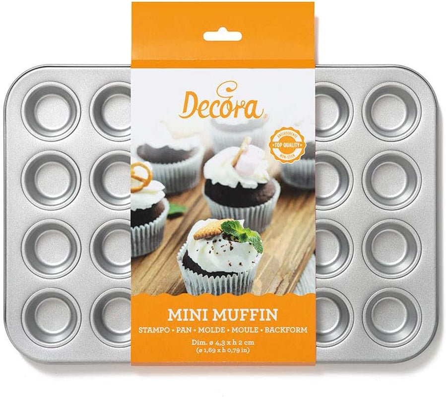 0070035 BAGFORM TIL 24 MINI MUFFINS 38,5 X 26 X 2 H CM Bageforme og plader Naty Shop