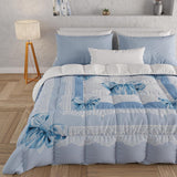 PETTI Artigiani Italiani - Vinterdyne, Vinterdyne, Enkel quilt, Dobbeltsidet, monofarvet og digitalt tryk, 100% hypoallergen mikrofiber, Made in Italy