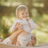 Bambiboo engangsbleer, hudvenlige, fine bambusfiber - Babyble-trusser - Engangsblebetræk - Følsom hudbeskyttelse - Meget absorberende - Størrelse 4 (Maxi), 16 stk.