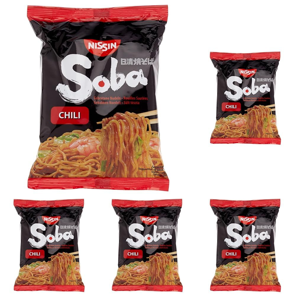 Fried Nissin hvede nudler med chilismag, 111g