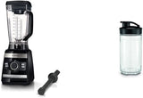 Bosch Standmixer Vitaboost MMBH6P6BDE, 6-Klingen-Edelstahlmesser, 2.5L Tritan-Mixbehälter, Stopfer, 6 Automatikprogramme, Rezeptbuch, Bpa-Frei, Einfache Reinigung, 45.000 U/Min, 1600 W, Schwarz Bucatarie Mit Becher Bundle 30M Becher Bundle Receptbog