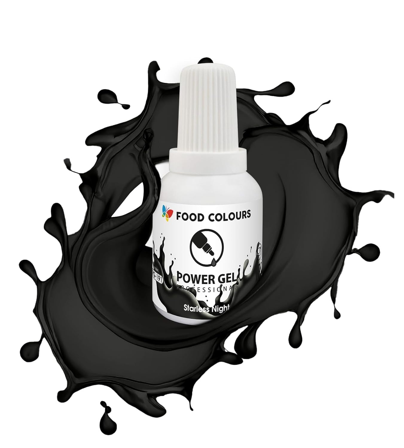 Gel madfarve, beige, champagnefarve, 20 g. Food coloring for a wide range of applications for decorating cakes, tarts, cream, sponge cake, royal icing, macarons.