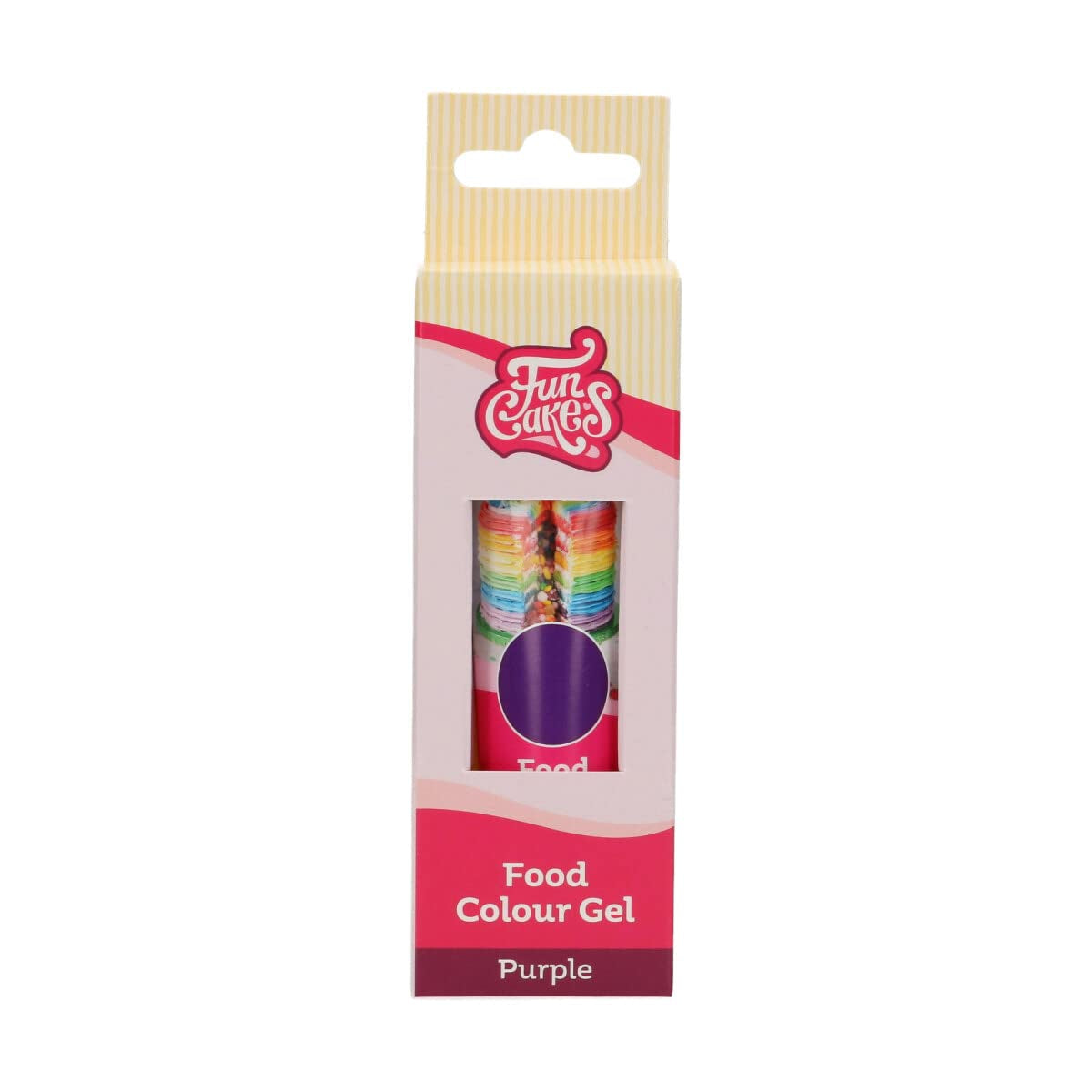 Funcakes Food Color Gel Violet: Højkoncentreret madfarve til dej, creme, fondant og marcipan. Nem dosering. Enkelt dråbe for at skabe levende farver. Halal. 30 g.