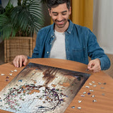 Ravensburger Puslespil 12000459 - The Magic Deer - 1000 brikker puslespil til voksne og børn fra 14 år, hjortepuslespil Puslespil Naty Shop
