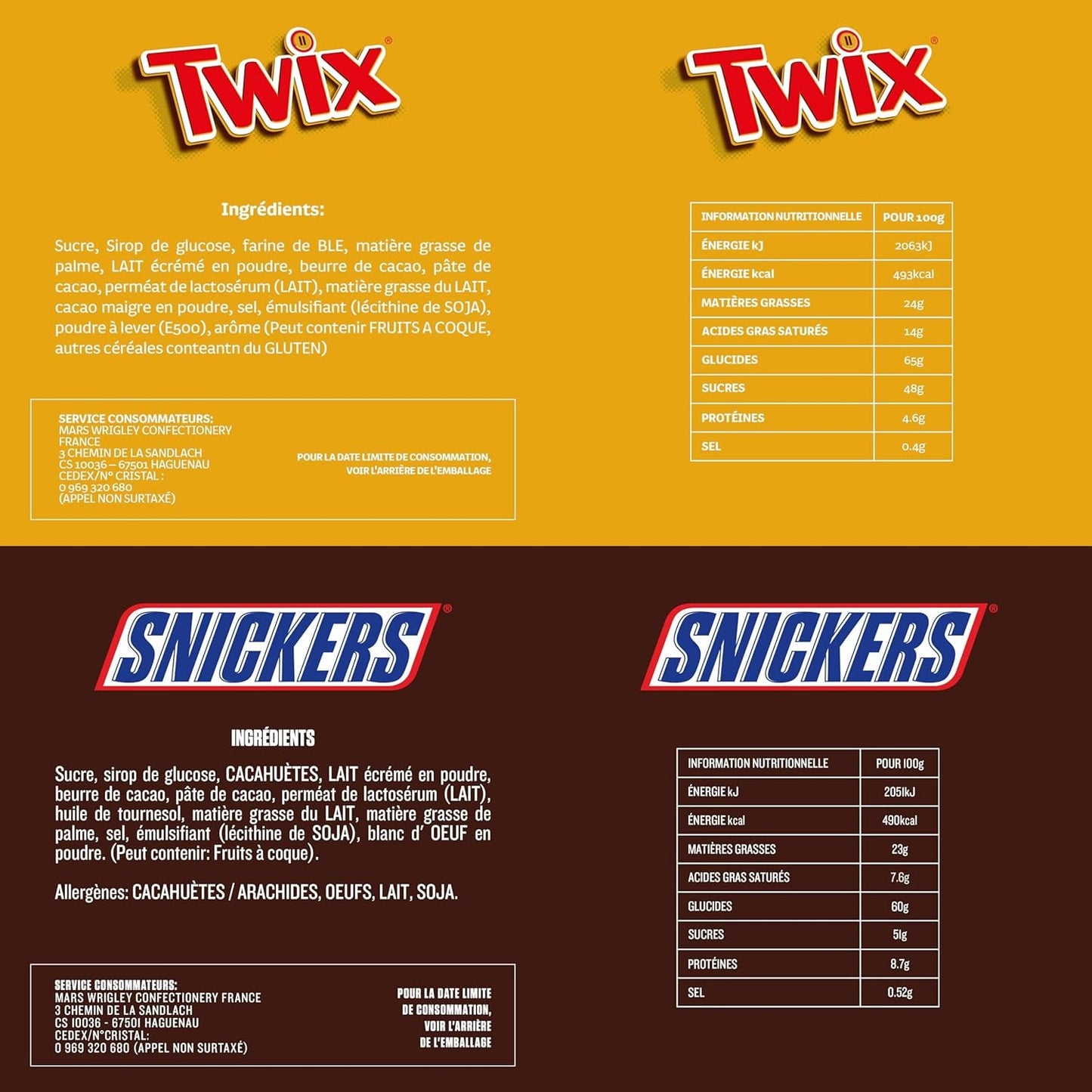 Mixed Minis, Snickers, Bounty, Twix, Milky Way, Chokolade Bulk Pack, En Pakke (1 x 400 g) (Pakke med 5)