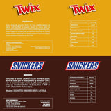 Mixed Minis, Snickers, Bounty, Twix, Milky Way, Chokolade Bulk Pack, En Pakke (1 x 400 g) (Pakke med 5)