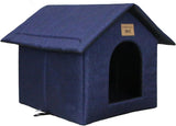 Katzenhaus Für Draußen Winterfest Wasserdicht Wetterfester Katzenhöhle Haustierhaus mit Katzenmatte Varm Hundehöhle Waschbar Hundehaus Tierheim Für Streuner Haustiere 45x40x45