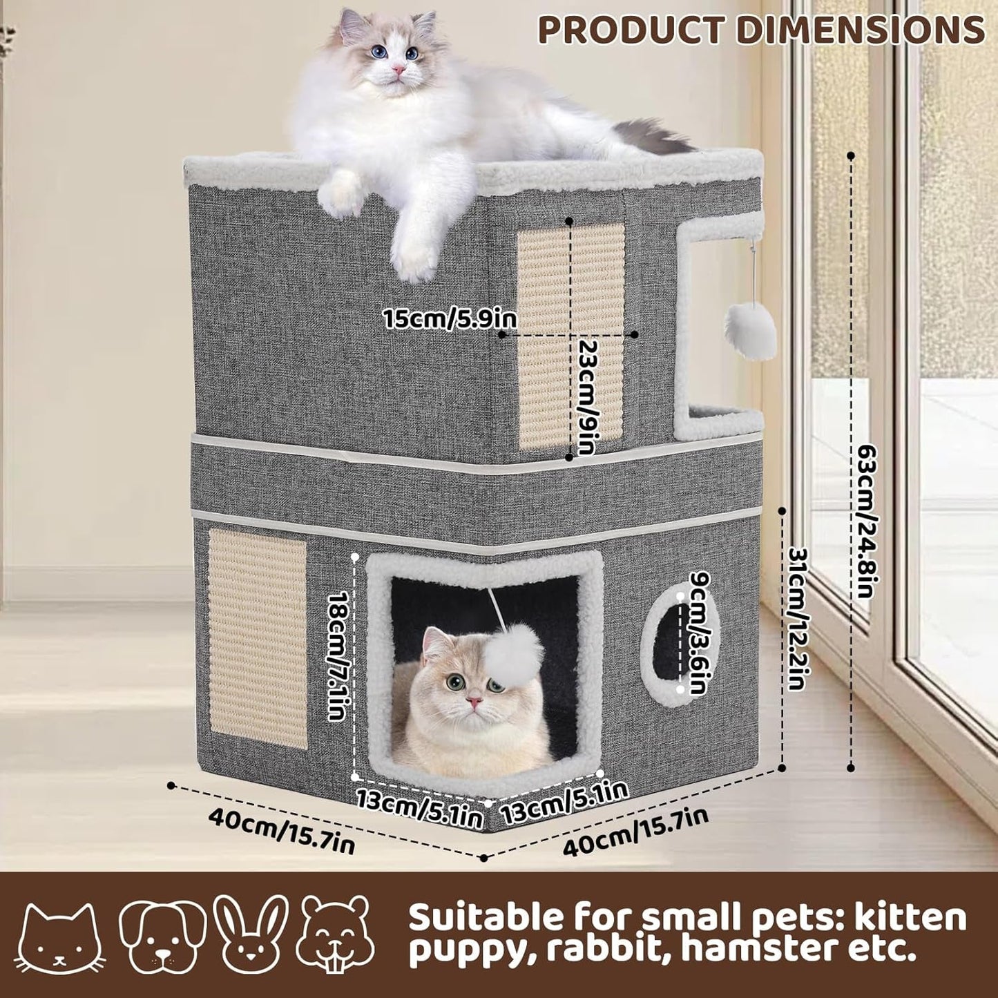 Tæpper og møbler, kæledyr, huler og huse, katte, senge til katte, katte - senge, madrasser